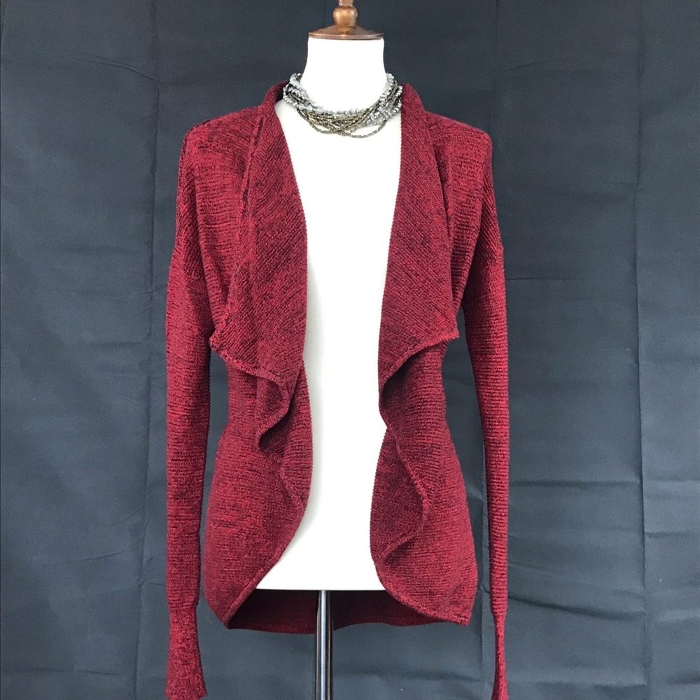 Lightweight red and black Express sweater